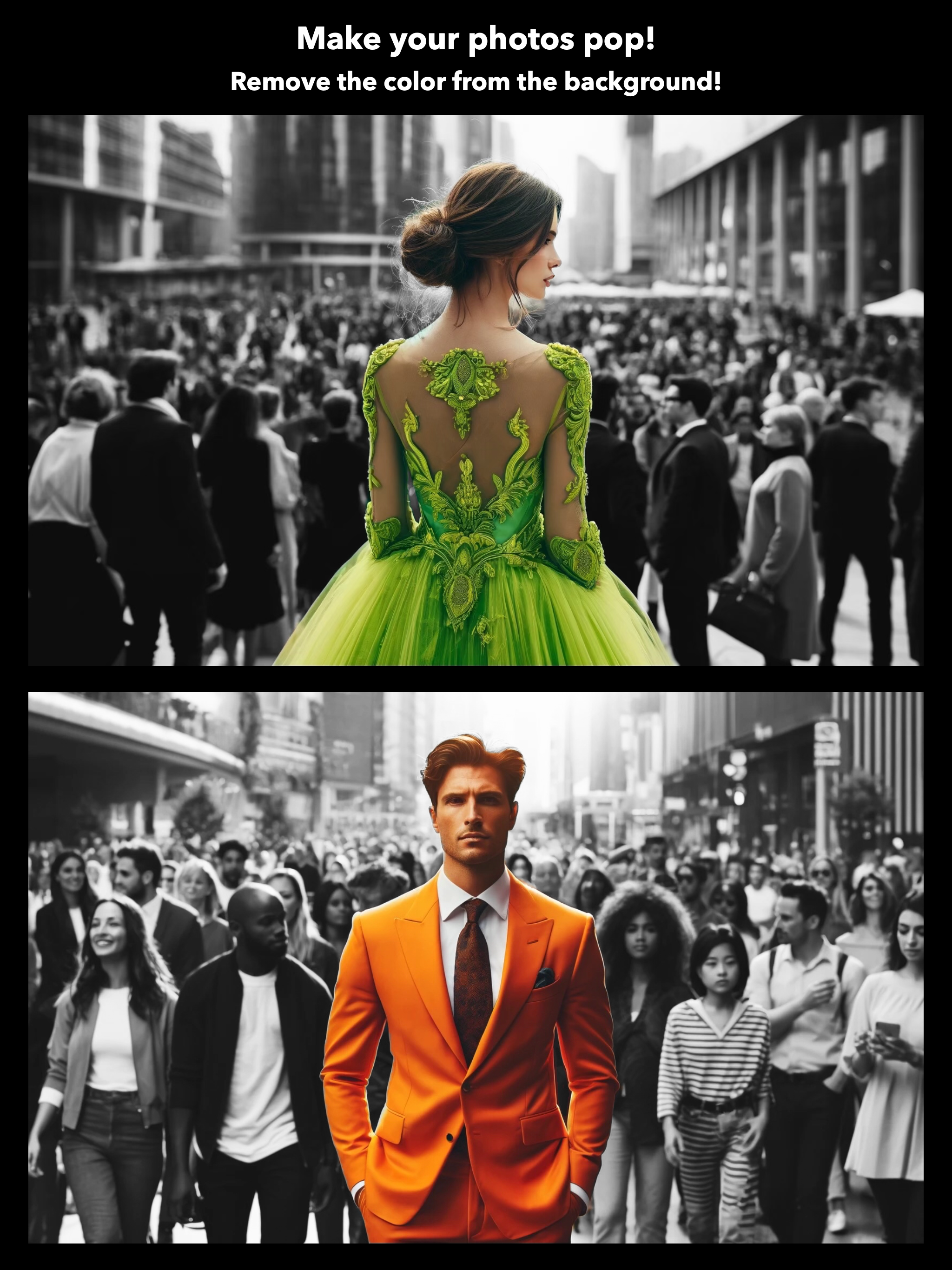 PhotoTint portrait editing screenshot