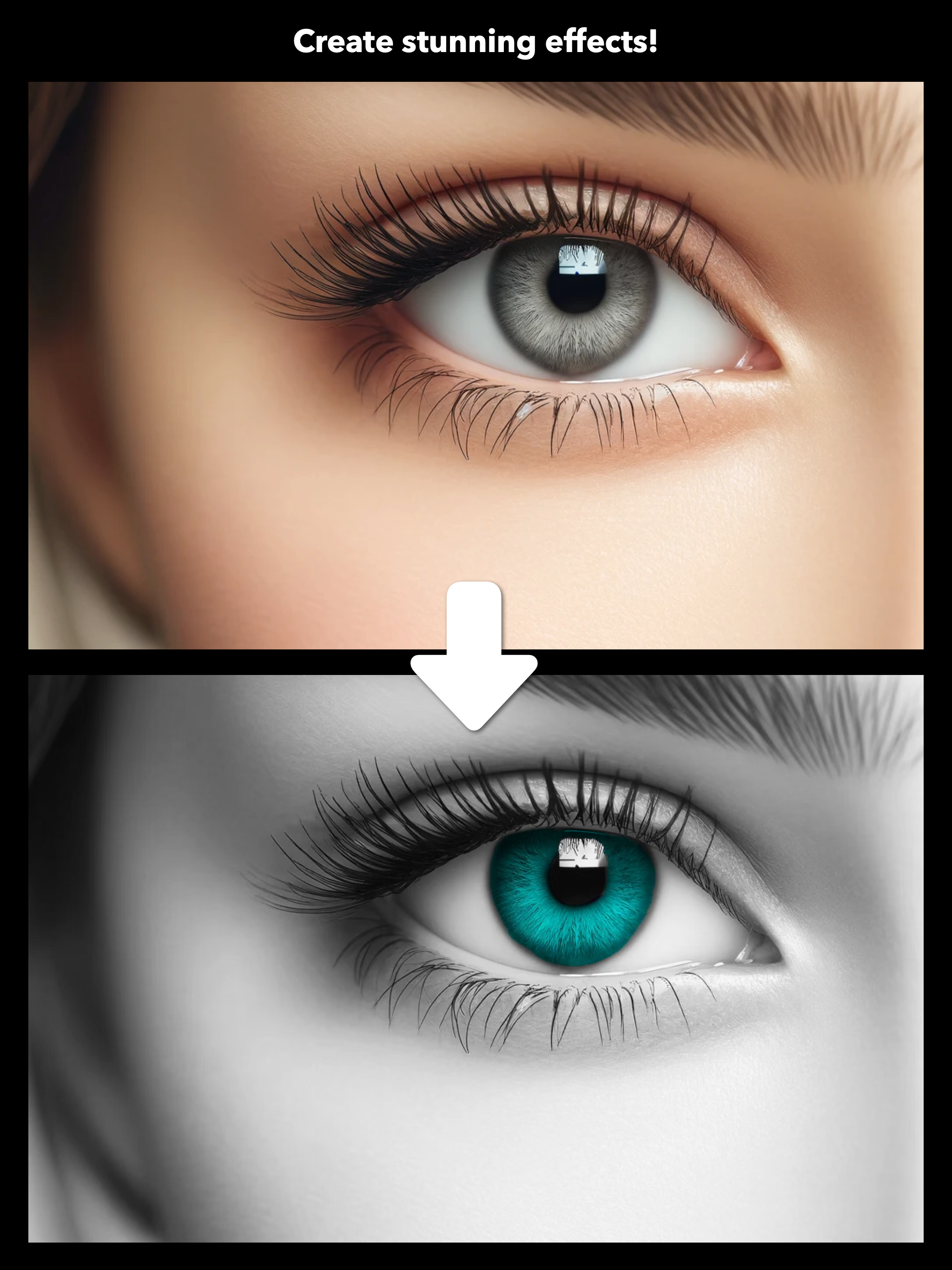 PhotoTint eye effect screenshot