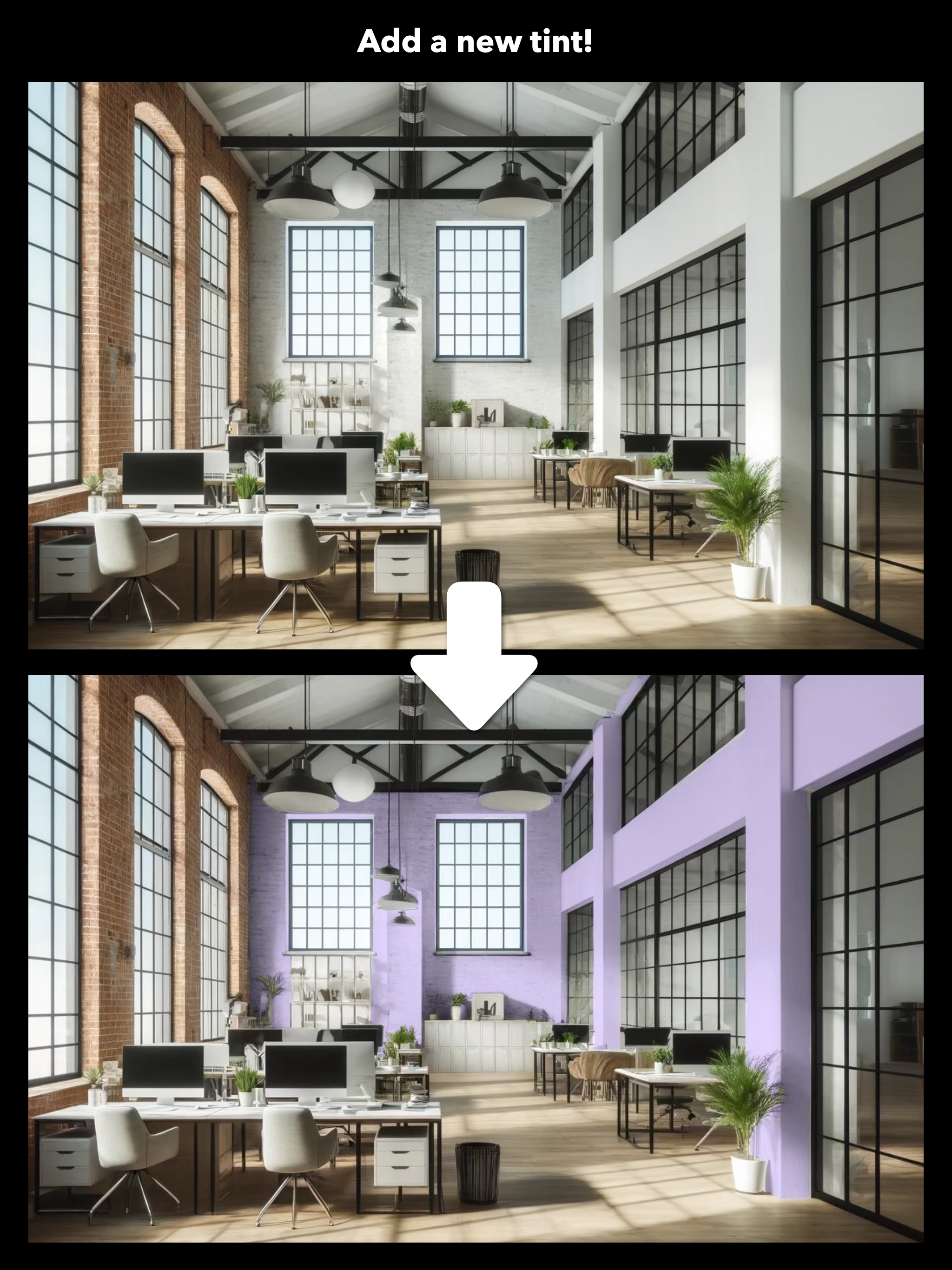 PhotoTint office edit screenshot